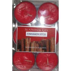  Slatkin & Co Cinnamon Stick Scented Tea Lights Candles Pk 