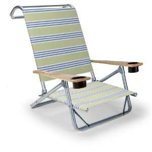   Folding Beach Arm Chair with Cup Holders, Limelight Patio, Lawn