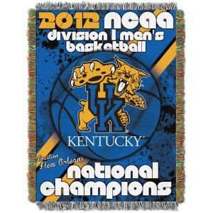  Kentucky Wildcats 2012 NCAA National Champ Knit Blanket 