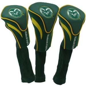  NCAA Colorado State Rams Green 3 Pack Contour Fit Golf Club 