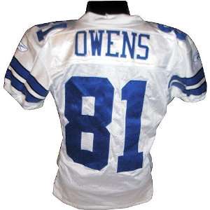  Terrell Owens #81 2008 Cowboys Game Used White Jersey 