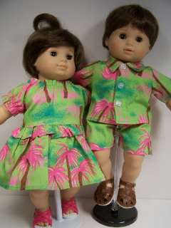 MATCHING Doll Clothes HAWAIIAN For Bitty Baby Twins♥  