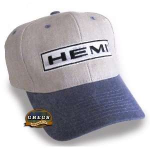  HEMI Hat Cap Khaki/Blue (Apparel Clothing) Dodge 