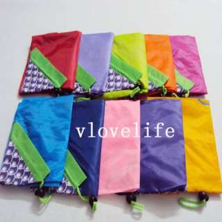 10 New Cute Grape Nylon Foldable Reusable Shopping Bags  