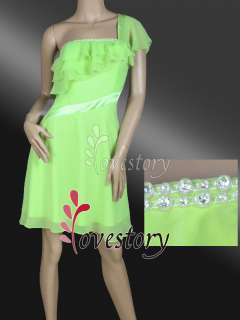  Greens Padded Stunning Rhinestones Short Club Dress 03191 US Size 6