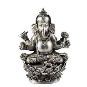  Ganesha in Lotus Position Statue  6.5 Inches