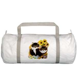  Gym Bag Kittens with Sunflowers 