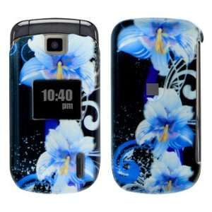  Premium   LG VX5600/Accolade Blue Flower Cover   Faceplate 
