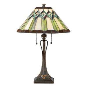  Quoizel Quinn 24 Inch Tiffany Table Lamp