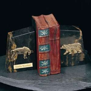  Luxurious Marble Stock Market Bookends 