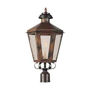  Leeds 25 inch Gas Lantern Outdoor Copper Post Light