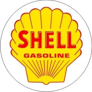 Vintage Shell Gasoline sticker decal sign 3 dia.  