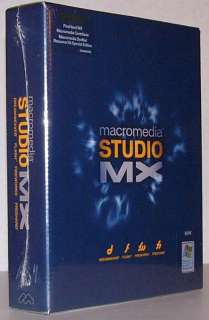 Macromedia Studio MX PLUS Windows PN WSW061D000 NEW  