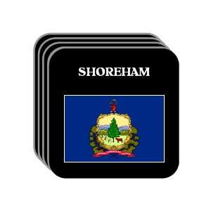 US State Flag   SHOREHAM, Vermont (VT) Set of 4 Mini Mousepad Coasters