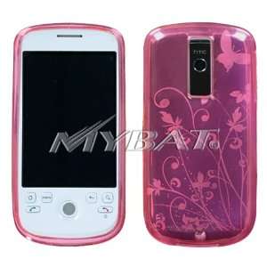    myTouch 3G, Pink Butterfly Flower Candy Skin Cover 