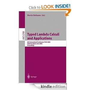 Typed Lambda Calculi and Applications 6th International Conference 
