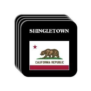  US State Flag   SHINGLETOWN, California (CA) Set of 4 Mini 