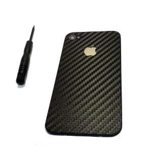  iPhone 4S Carbon Fiber Texture Black Replacement Battery 