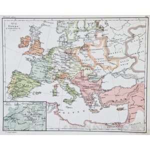  Norstedt Map of Europe During the Reformation (1876 