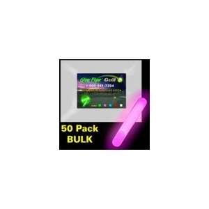  Pink Replacement Glow Sticks for Glow Golf Balls (50 Pack 