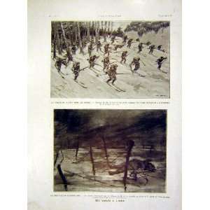  Soldier Chasseurs Belgrade Serbia War French Print 1915 