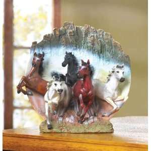  Galloping Wild Horses 3 D Collector Plate Kitchen 