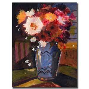   Flower By Sheila Golden 24x32 Ready To Hang Canvas Art