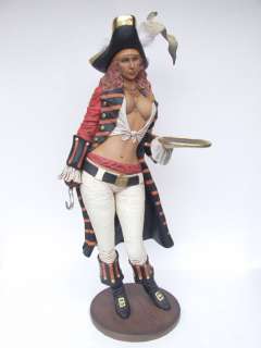 Life Size Statue Sexy Pirate w/ Cleavage Bar Maid  