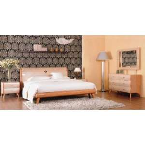  Vig Furniture Verona 5 Piece Bedroom Set Queen Lacquer Bed 