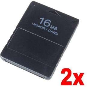Neewer (2x) 16MB 16 MB Memory Card for SONY PS2 Playstation2 PS 2