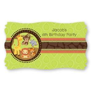   Fun Safari Jungle   Set of 8 Personalized Birthday Party Name 