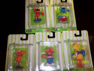NIP Sealed Fisher Price Sesame Street Collectible Figures  2001  5 In 