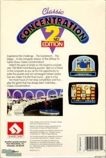 Classic Concentration 2nd Edition PC game show 3.5  