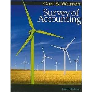  by Carl S. Warren Survey of Accounting(text only)4th 