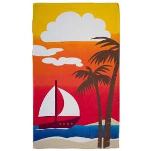  Promotional Tropical Beach Towel   Palm Trees