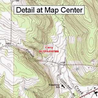  USGS Topographic Quadrangle Map   Corry, Pennsylvania 