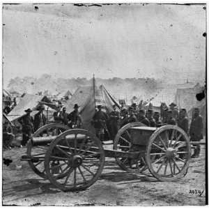 Civil War Reprint The Peninsula, Va. A 12 pdr. howitzer gun captured 