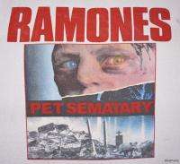   Vintage Concert SHIRT 80s TOUR T RARE ORIGINAL Pet Sematary PUNK Joey