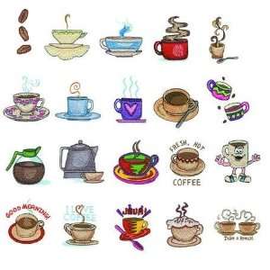  OESD Embroidery Machine Designs CD COFFEE HOUSE I Kitchen 