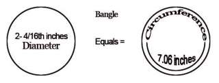 Table to convert size for your Indian bangle