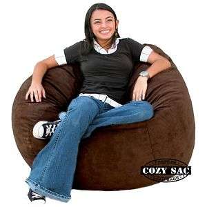 Bean bag Chair Love Seat Suede Cozy Sac Choose Color  