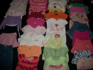 HUGE 56 BABY GIRL 12 MONTH 12 18 MONTH SPRING SUMMER CLOTHES LOT 