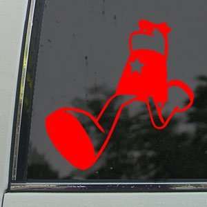  Homestar Runner Red Decal Cartoon Truck Window Red Sticker 
