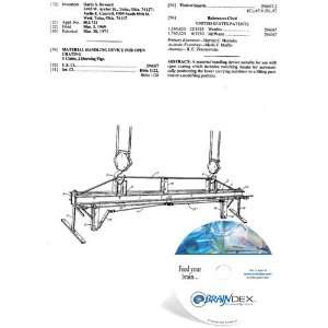   CD for MATERIAL HANDLING DEVICE FOR OPEN CRATING 