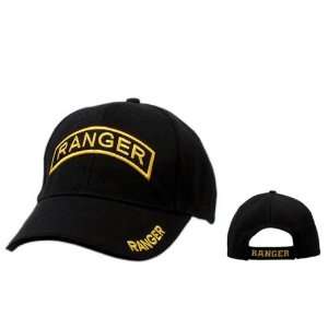  BLACK Army Ranger Military Armed Forces Baseball Cap 