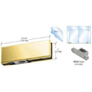  CRL Brass Bottom Door Patch with 1NT301 Insert by CR 