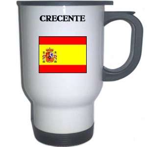  Spain (Espana)   CRECENTE White Stainless Steel Mug 