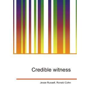  Credible witness Ronald Cohn Jesse Russell Books