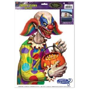  Creepy Clown Backseat Driver Car Cling Case Pack 168 