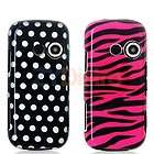 Polka Dot+HotPk Zebra Case Cover For LG Cosmos Rumor 2